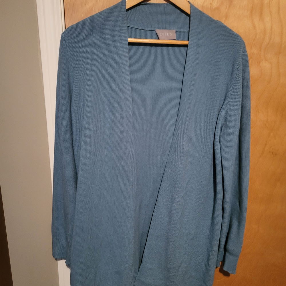 Cyrus Slate Blue Knit Cardigan
